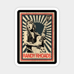 Vintage Poster Randy Rhoads 1977s Magnet