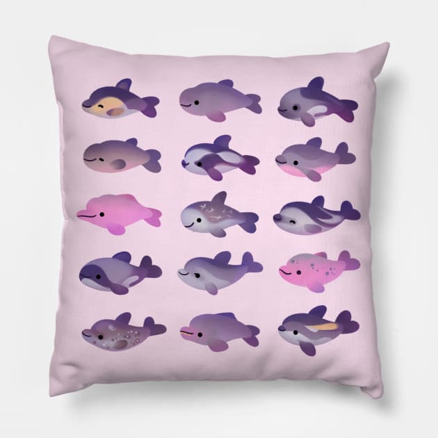 Dolphin Day Pillow by pikaole