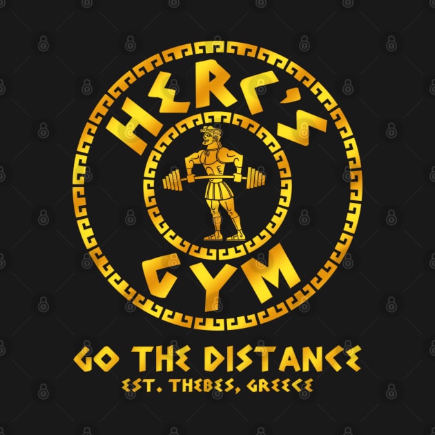 Herc's Gym (Gold) by onarolltees