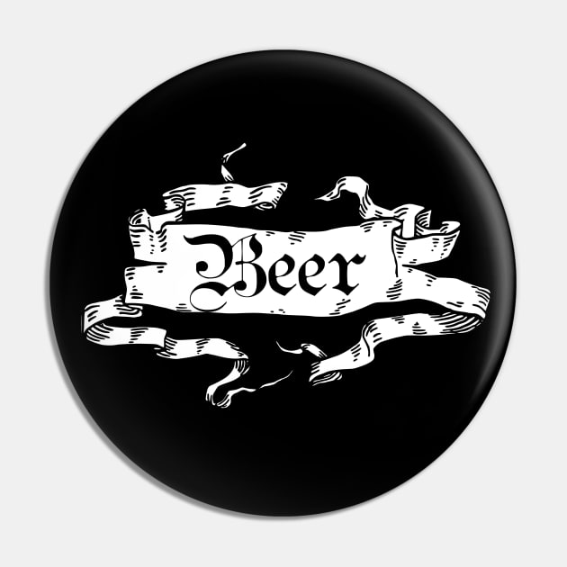 Beer Funny Alcohol vintage design Tee Pin by Scar