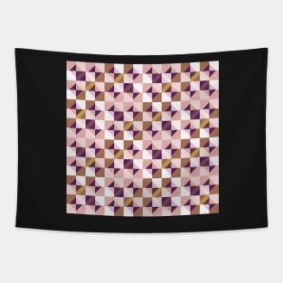 Mid Mod Checkerboard Boho Tapestry