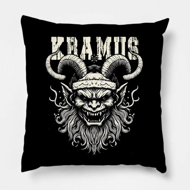 Krampus Is Coming Pillow by Trendsdk