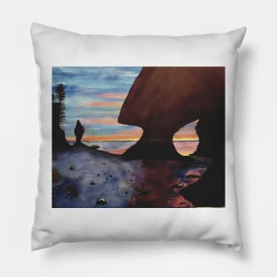 Sunset at Hopewell New Brunswick Pillow