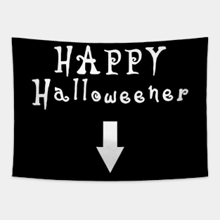 happy halloweener white Tapestry