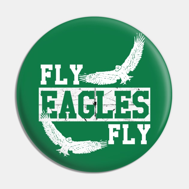 Fly Eagles Fly T-Shirt Pin by JJDezigns