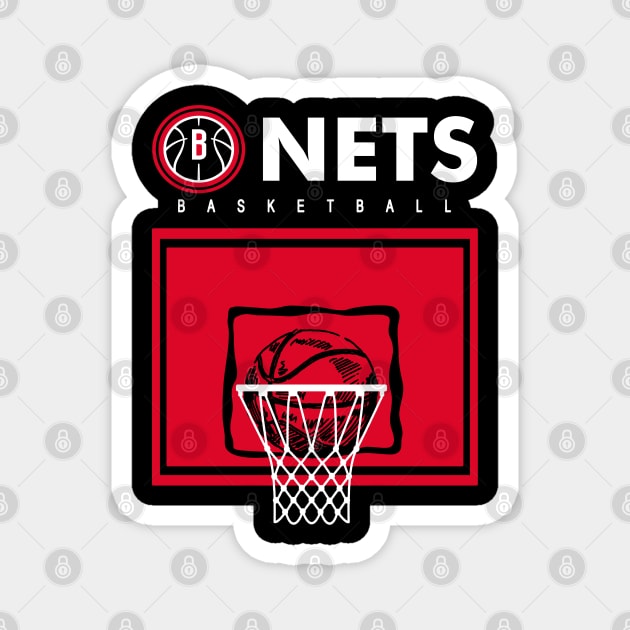 B Nets basketball Magnet by GLStyleDesigns