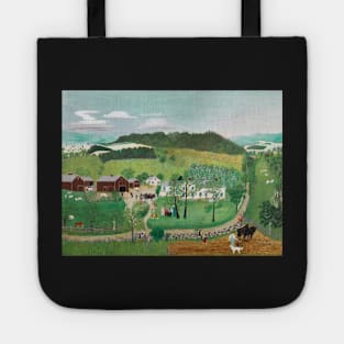 grandma moses - Grandma Moses Goes to the Big City Tote