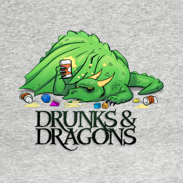 Og Drunk Dragon Logo Drunks And Dragons T Shirt Teepublic