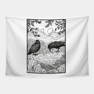 Huginn and Muninn Tapestry