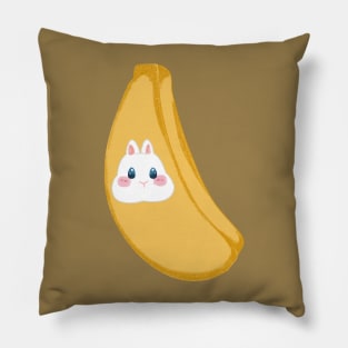 Rabbit Head inside Banana _ Bunniesmee Pillow