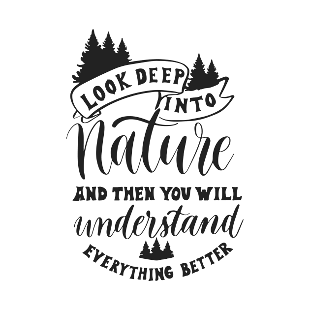 'Look Deep Into Nature' Animal Conservation Shirt by ourwackyhome