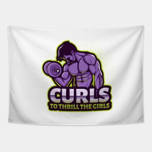 Curls to thrill the girls Tapestry