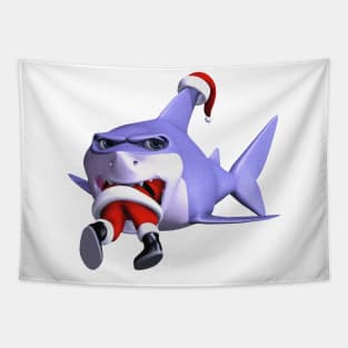 Christmas Shark Tapestry