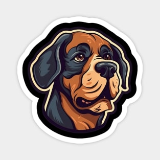 Rottweiler dog head Magnet