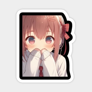 Anime Peeker - Anime girl Magnet