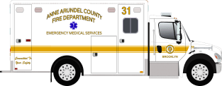 Anne Arundel ambulance Magnet