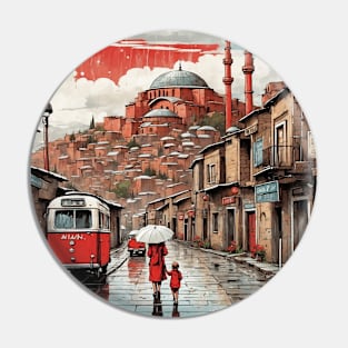 Ani Turkey Vintage Retro Travel Tourism Pin