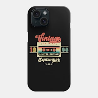 Vintage September 1988 Music Cassette - Limited Edition - 34 Years Old Birthday Gifts Phone Case