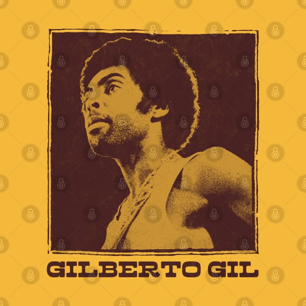 Gilberto Gil \ Retro Original Fan Art Design by DankFutura