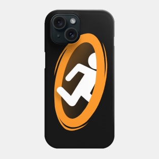 Orange portal - Back and Front - Video Game Phone Case