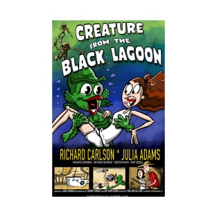 Creature from the Black Lagoon Cartoony Movie Poster T-Shirt T-Shirt