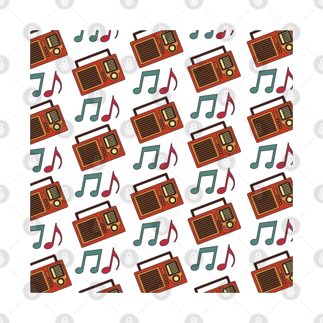 Unique Retro Transistor Radio Pattern by Pris25