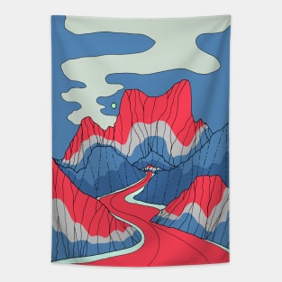 The red, white and blue lands Tapestry