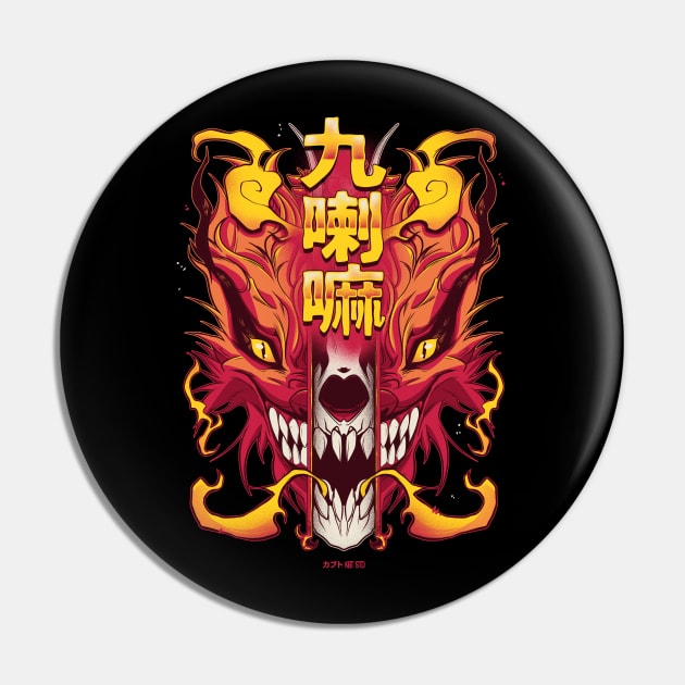 Skull Kurama Pin by Kabuto_Store