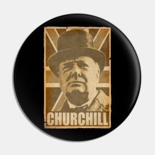 Winston Churchill Union Jack Pin