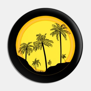 Sunset t-shirt Pin