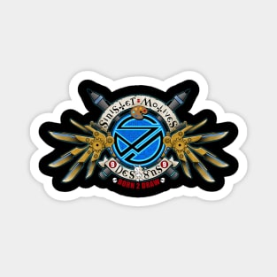 SMD logo (anime steampunk motorcycle club style) Magnet