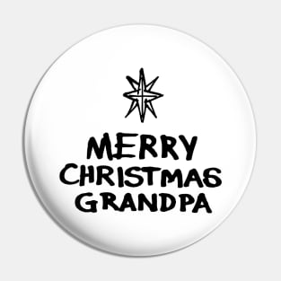 Merry Christmas Grandpa Pin