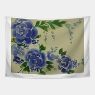 Blue Roses Tapestry