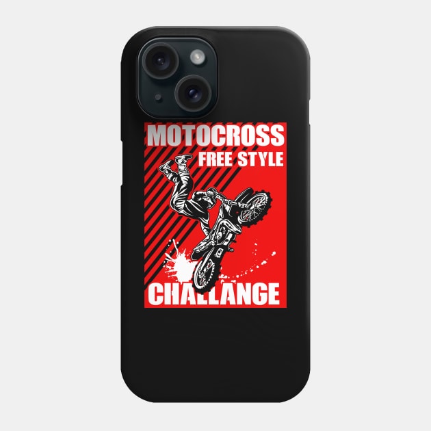 MOTOCROSS FREE STYLE CHALLANGE Phone Case by beanbeardy