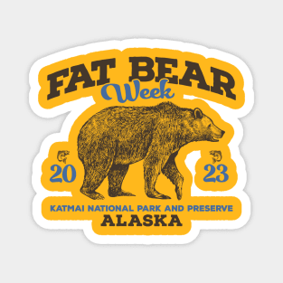 Fat Bear Week - Vintage Emblem Magnet