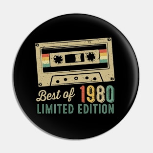 Best Of 1980 43th Birthday Pin