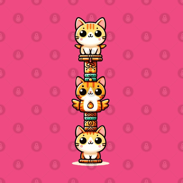 Cat Totem Pole by Sketchy