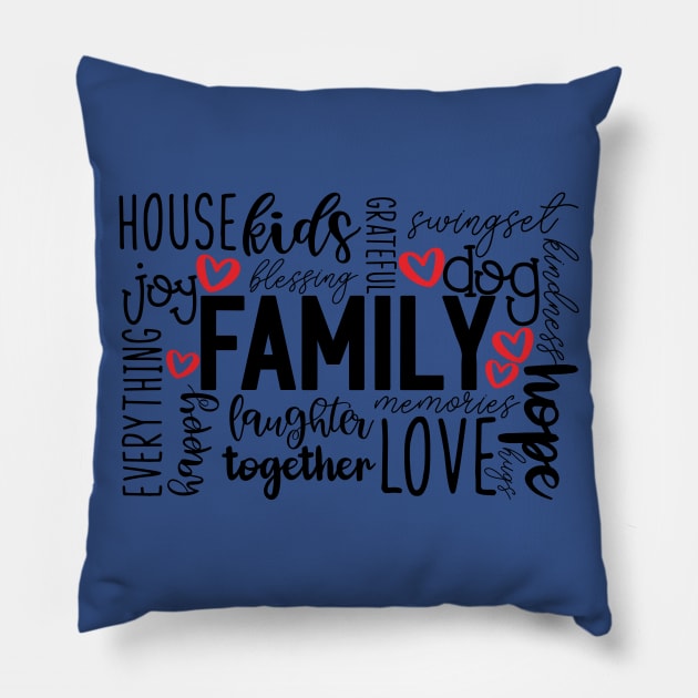 Family Pillow by holidaystore