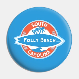 Folly Beach Surf Pin