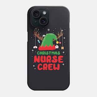 Christmas Nurse Crew Santa Hat Reindeer Phone Case