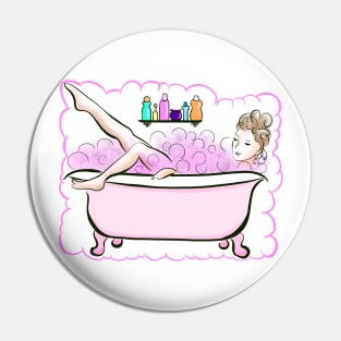 Dreamy Pink Bubble Bath Pin