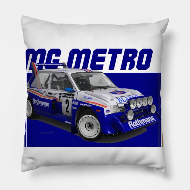 MG Metro Rothmans Pillow by PjesusArt