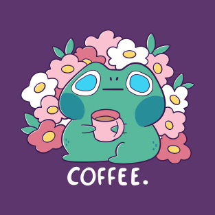 Frog drinks Coffee T-Shirt