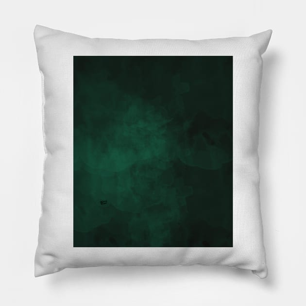 Emerald #minimal #design #kirovair #decor #buyart #green #design #elements Pillow by Kirovair