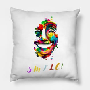 Smile and spread joy around you, Smiles are Contagious Pillow