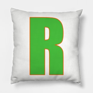 Gallant in Green: R's Defining edge Pillow