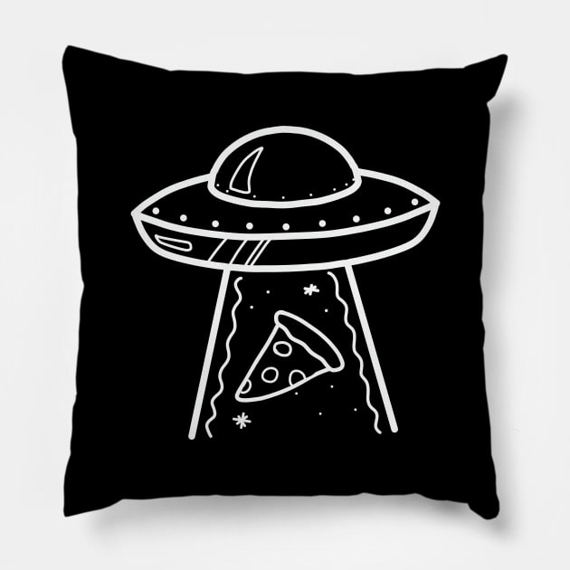 Alien Pizza Pillow by Trippycollage
