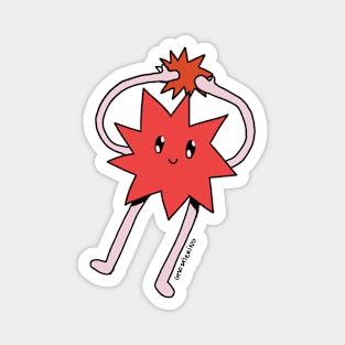 Silly Little Guy | Red Sticker Version Magnet