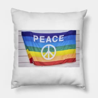 Rainbow Flag World Peace Pillow