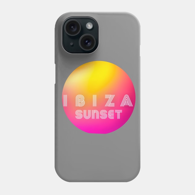 Ibiza Sunset Phone Case by Raw Designs LDN